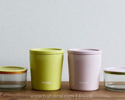 日本亚马逊:TIGER 虎牌 LCC-A030-P 保温便当盒套装 附拎包 两色 新低1681日元(约¥100)