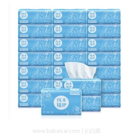 京东商城：植护 原木抽纸 3层110抽*24包 特价￥30.9，买 6箱 +凑单品减￥100实付新低￥103.2包邮，仅合￥17.2/箱