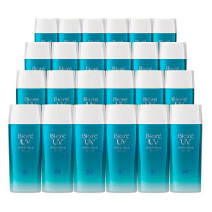 日本亚马逊：Biore碧柔 AQUA RICH 防晒霜 SPF50+ 90ml*24个 补货17437日元（￥1006），直邮含税到手仅￥50/支