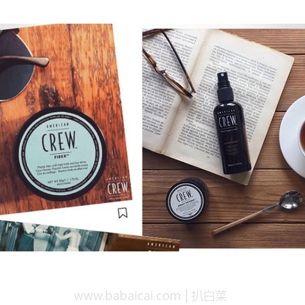 天猫商城：AMERICAN CREW 润发油+造型乳霜套装 各85g 一套 特价￥108，领券减￥30实付￥78包邮