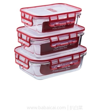 京东商城： LONGSTAR 龙士达 LJ-1032+1033+1035 玻璃保鲜盒 三件套 现￥45.9，买3套或者凑单其他下单5折实付￥22.95/套