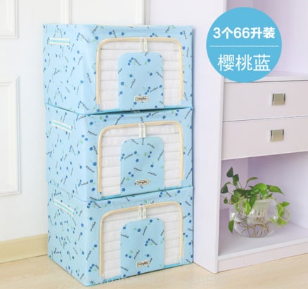 天猫商城：living box 防水牛津布收纳箱66L*3个装 现价￥69.9，领取￥20元优惠券，下单实付￥49.9包邮，折合￥16.6/个