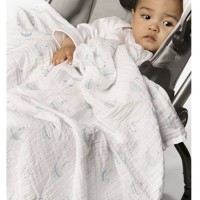 亚马逊海外购：SwaddleDesigns玛姿琳襁褓毯 婴儿包巾/抱毯 Muslin细棉 4 件装 特价￥223.27，直邮免运免税！