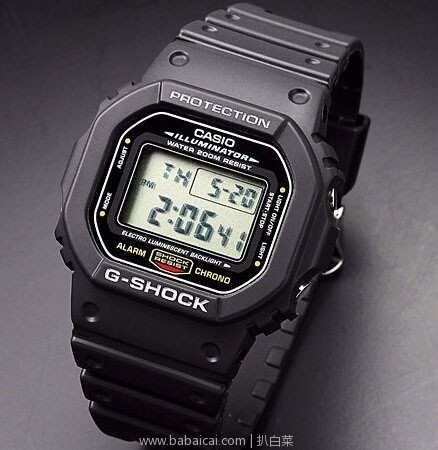 京东全球购：Casio卡西欧 G-Shock系列DW5600E-1V 男士经典手表 折后￥279包邮