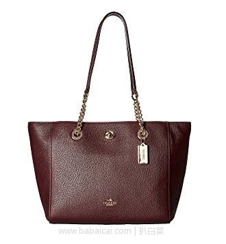 6PM:COACH 蔻驰 Turnlock Chain 27 女士单肩包 降至4折8,到手¥880元