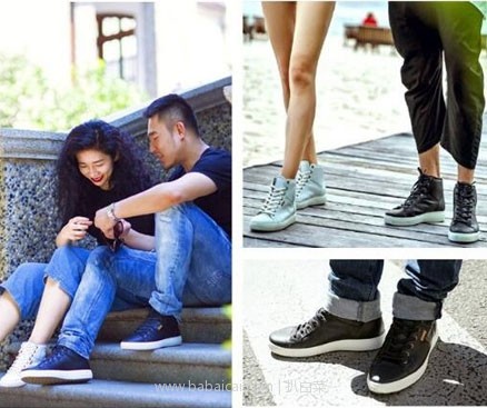 6PM:ECCO 爱步 柔酷7号 男士真皮休闲靴 原价0,降至4.5折