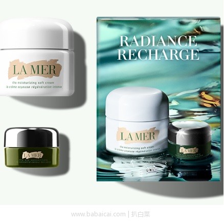 La Mer美国官网：海蓝之谜 神奇面霜＋眼霜套装 特价$170
