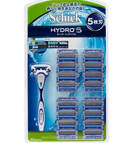 日本亚马逊：Schick 舒适 HYDRO 5 水次元剃须刀1个刀架+ 17个刀片 降至2900日元（约￥173）