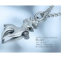 天猫商城：海盗船银饰 戴银铃铛的圣诞驯鹿项链 现￥179，领￥50优惠券，实付新低￥129包邮