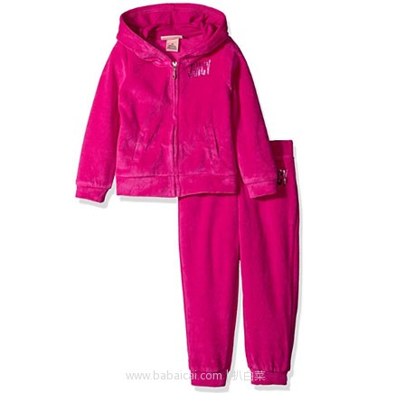 亚马逊海外购：Juicy Couture 橘滋 女幼童连帽套装 降至￥98.11，凑单免费直邮，含税到手约￥109
