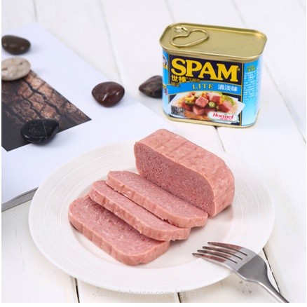 京东商城：SPAM 世棒 清淡味午餐肉罐头 340g 现￥39.9，凑单满减低至￥19.9