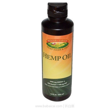 iHerb：Manitoba Harvest 火麻油 355ml 公码95折+凑单直邮包邮到手￥53