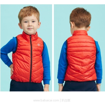 天猫商城:Northland 诺诗兰 中小童保暖棉马甲 男女童 3色 现¥99,领券¥30,实付新低¥69包邮