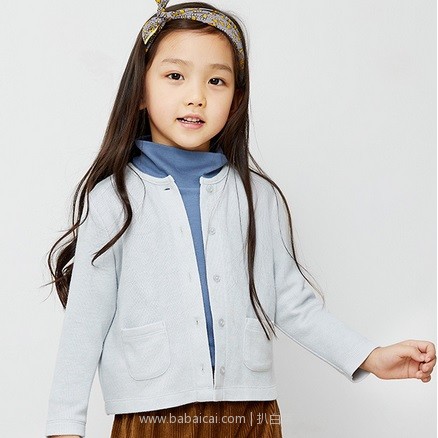 天猫商城：A类品质，网易严选 女童双面粗针圆领开衫 现￥79，领取￥25优惠券，实付￥54包邮