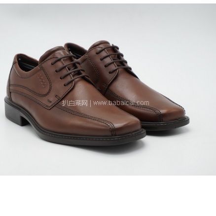 亚马逊海外购：Ecco 爱步 经典款 New Jersey新泽西 商务正装男皮鞋 降至￥496.14，直邮免运费，含税到仅￥552