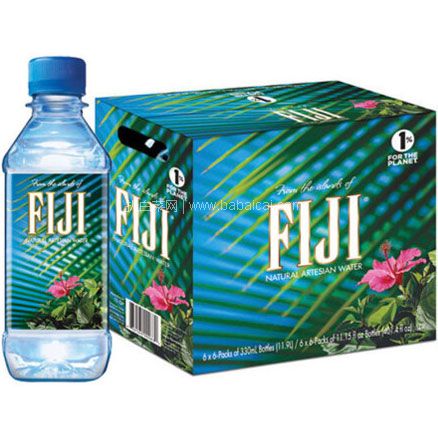 京东商城：世界顶级瓶装水 FIJI WATER 斐济 天然深层矿物水 330ml*36瓶  下单2件实付￥240包邮，折合新低￥120/件