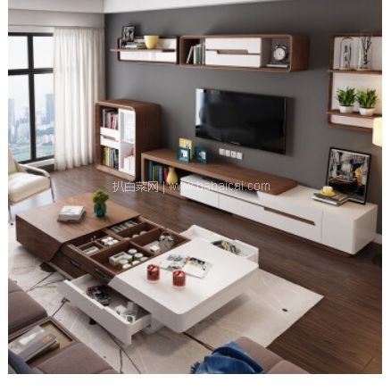 京东商城:HUANASI 华纳斯 伸缩电视柜 特价¥1394包邮