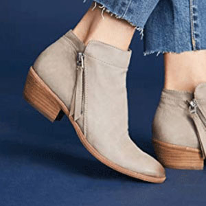 亚马逊海外购：Sam Edelman 女士 Packer真皮粗跟短靴 下单7折，Prime会员到手约￥335.3