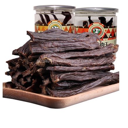天猫商城：草原犇牛 9成风干内蒙古牛肉干210g 多口味 现￥36.8，领￥10券，实付新低￥26.8包邮