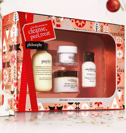 天猫商城：Philosophy 自然哲理 净透焕亮明星护肤4件套装 赠90ml 洁面  双重优惠后￥200元包邮包税