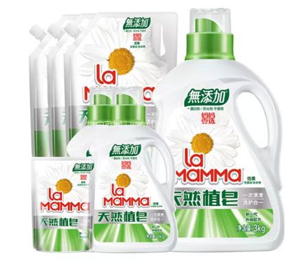 天猫商城：16日0点开始，限前5分钟！妈妈壹选 天然皂液护色洗衣液套装 8.6kg  ￥44.5元包邮