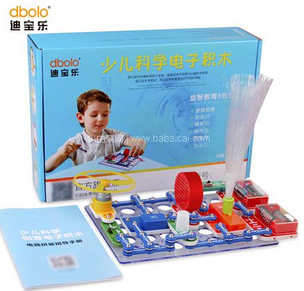 天猫商城:Dbolo 迪宝乐 少儿科学电子积木 现价¥98,叠加¥40优惠券,券后实付¥58包邮