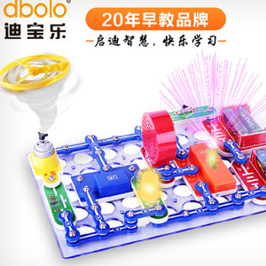天猫商城:Dbolo 迪宝乐 少儿科学电子积木 现价¥98,叠加¥40优惠券,券后实付¥58包邮
