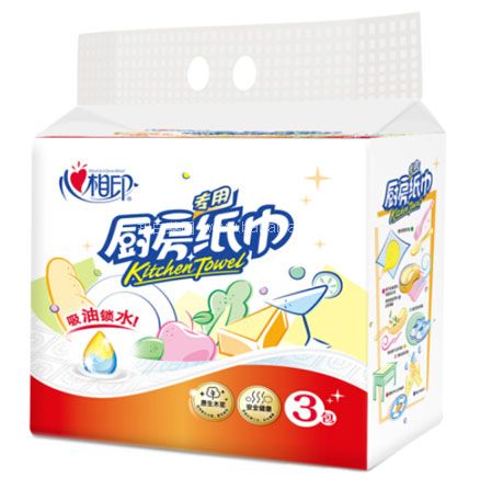京东商城：心相印 厨房用纸 70抽*3包  下单12件7折优惠后，实付￥75.12元，折合￥6.26元/件