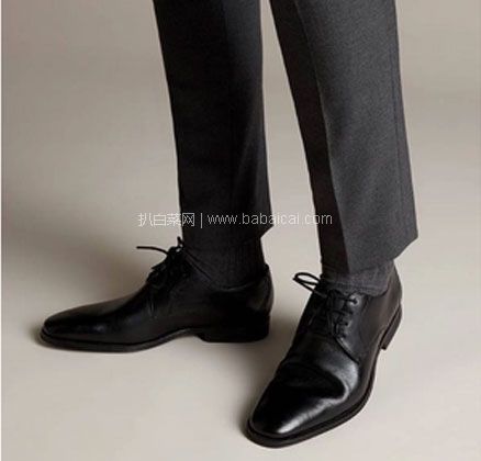 亚马逊海外购：Clarks其乐 Gilman Walk 男士真皮德比鞋  降至￥312，免费直邮，含税到手约￥341