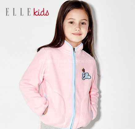 天猫商城：2019新款，ELLE kids 女童摇粒绒休闲外套  现价￥119，领￥50优惠券，券后￥69元包邮