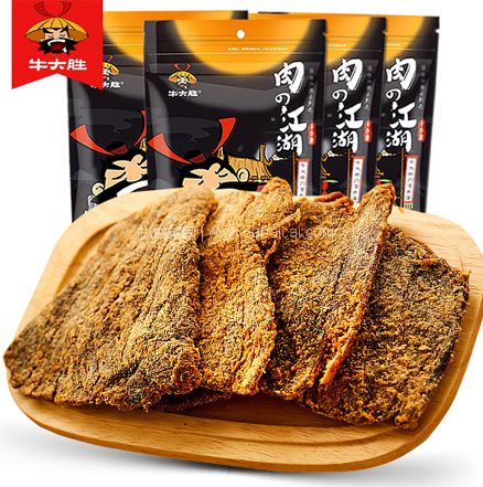 天猫商城：牛大胜 五香/香辣手撕牛肉干 500g  现价￥59，领￥15优惠券，券后￥44包邮