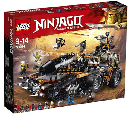 IWOOT：LEGO 乐高 幻影忍者系列 70654 猎龙战车 折后£66.99，免邮到手约￥610元