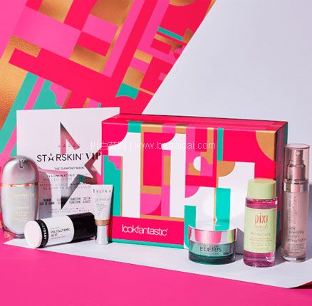 LookFantastic：LookFantastic 11.11狂欢礼盒（总价值超过￥2650元），免费直邮到手￥580元