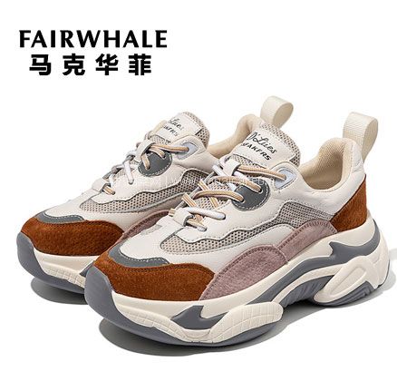 天猫商城：Mark Fairwhale 马克华菲 女式 厚底增高老爹鞋 多色  现￥359，领￥200优惠券，券后￥159包邮