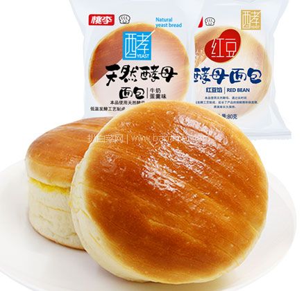 天猫商城：桃李 天然酵母面包600g~640g 多口味 现￥29.8，领￥5元优惠券，券后￥24.8元包邮