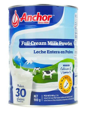 苏宁易购：新西兰进口 Anchor （安佳）全脂奶粉 900g 罐装  拼购特价￥58元包邮