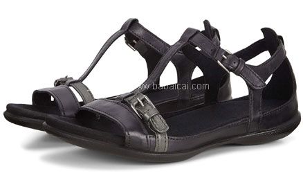 亚马逊海外购:ECCO 爱步 闪耀系列 女士真皮休闲露趾凉鞋 降至¥404.99元,免费直邮到手¥441.84