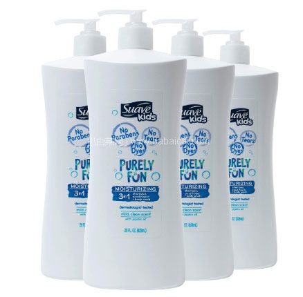Suave 儿童洗发护发沐浴三合一 828ml*4件装 ，凑单直邮含税到手￥214.18