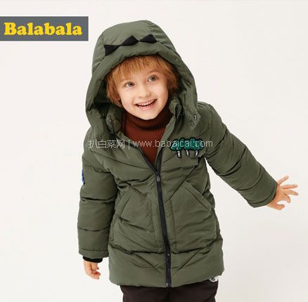 天猫商城：Balabala 巴拉巴拉 男女童时尚中长款保暖棉服（90~170码） 多款  现￥179.9，领￥100优惠券，券后￥79.9包邮