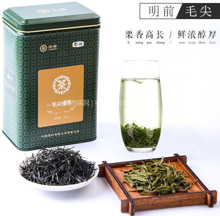 天猫商城：中茶牌 毛尖绿茶明前一级茶叶散装铁罐装100g  现￥49，领￥20优惠券，券后￥29元包邮