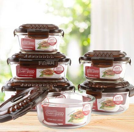 京东商城：Lock & Lock 乐扣乐扣 LLG445S925 耐热玻璃保鲜盒 6件套  降至￥99.9元包邮