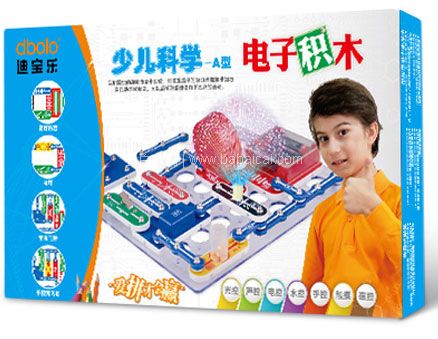 天猫商城：Dbolo 迪宝乐 少儿科学电子积木  现￥98，叠加￥40优惠券，券后￥58元包邮
