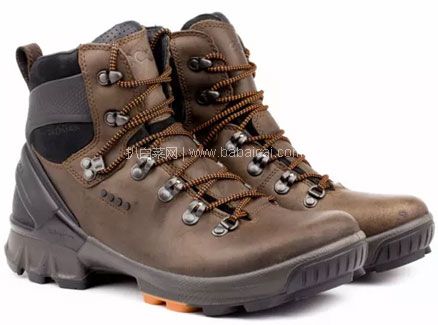 亚马逊海外购:ECCO 爱步 Biom Hike 健步系列 男士 防泼水牦牛皮登山鞋(原价0) UK7/8.5码,降至¥822.71元