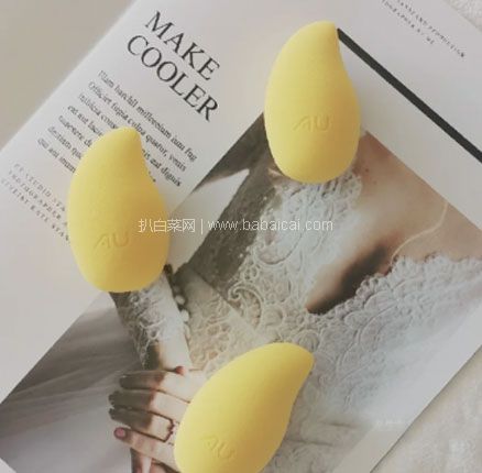 澳洲PO中文网：Eaoron 法国AU联名 芒果美妆蛋 3个（不吃粉 超软气垫粉扑）特价AU$16.95（约￥81.6）