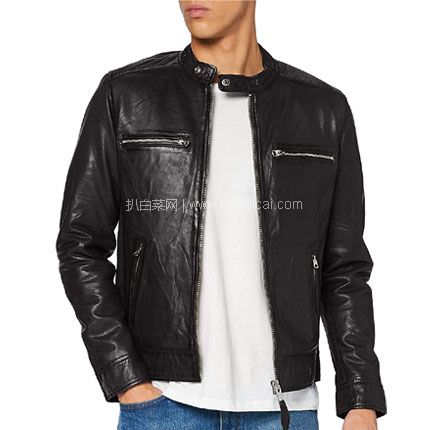 亚马逊海外购：美国Schott NYC Lcnewport 男士羊皮夹克  降至新低￥1205.46元，直邮含税到手￥1315.16