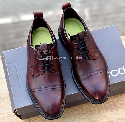 亚马逊海外购：ECCO 爱步 ST.1 Lite 适动轻巧系列 男士系带商务皮鞋 ，直邮含税到手￥509.6