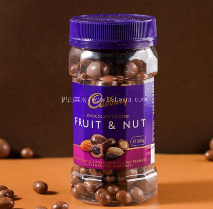 天猫商城：腰斩白菜！CADBURY 吉百利 进口坚果夹心巧克力 310~380g*2罐  双重优惠后新低￥49.9元包邮包税（25元/罐）