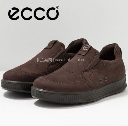 亚马逊海外购：ECCO 爱步 Byway路威系列 男士头层牛皮一脚蹬休闲鞋  降至￥404.18元，免费直邮含税到手￥440.96