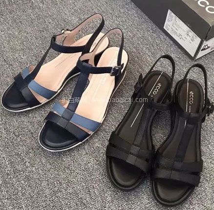亚马逊海外购：ECCO 爱步 Shape 35 女士露趾坡跟凉鞋  降至￥372.82元，免费直邮含税到手￥406.75