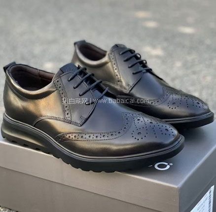 亚马逊海外购:ECCO 爱步 CS20 Hybrid 男士英伦雕花休闲皮鞋 ,直邮含税到手¥520.42